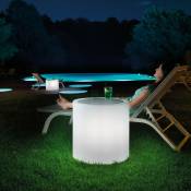 Table basse ronde extérieure lumineuse 55cm bar de piscine Home Fitting | Filaire - led
