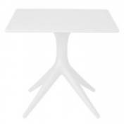 Table carrée App / 80 x 80 cm - Driade blanc en matière