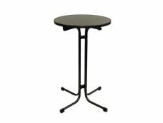 Table haute limbourg gris 800 mm - - acier 800x1100mm