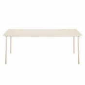 Table rectangulaire Patio / Inox - 240 x 100 cm - Tolix blanc en métal