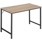 Tectake - Table de bureau Jenkins - Bureau, table de travail, table de bureau - 120 cm - Bois clair industriel, Chêne Sonoma