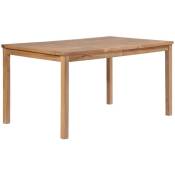 The Living Store - Table de jardin 150x90x77 cm Bois de teck solide Brun
