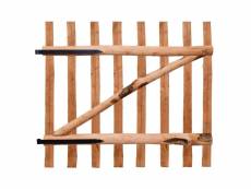 Vidaxl portillon de clôture bois de noisetier imprégné