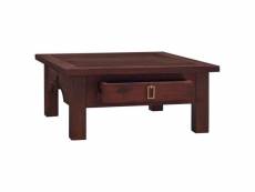 Vidaxl table basse marron classique 68x68x30 cm bois d'acajou massif 288825