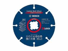 1x disque à tronçonner expert carbide multi wheel x-lock (pour bois dur, ø 125 mm, accessoire petite meuleuse angulaire) 2608901193