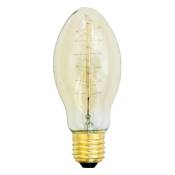 Ampoule ovoide B53 E27 vintage edison decorative - 60W - Transparente