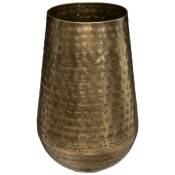 Atmosphera - Vase Oasis métal martelé doré H23cm créateur d'intérieur - Doré