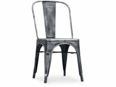 Chaise de salle à manger en acier - design industriel - nouvelle édition - stylix industriel