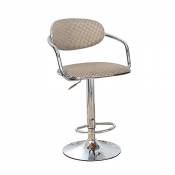 Chaise pivotante Tabouret de bureau Tabourets à roulettes, Lin Hauteur ajustable, rotation de 360 ​​degrés, 6 couleurs (Couleur : 6, taille : 38.5cm)
