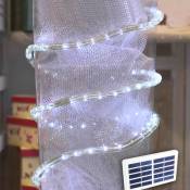 Ecoxmas - Guirlande lumineuse lumière extérieure de noël à led à énergie solaire Couleur: Blanc