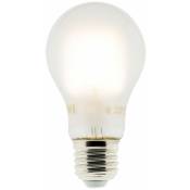 Elexity - Ampoule déco dépoli filament led E27 - 4W - Blanc chaud - 400 Lumen - 2700K - a++ - Zenitech - Blanc