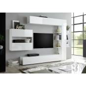 Ensemble meuble tv celia blanc 295 cm