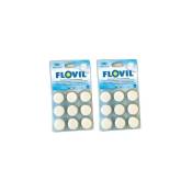 Flovil - Lot de 2x 9 pastilles - soit 18 pastilles