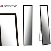 Giftdecor - miroir debout noir 30X120