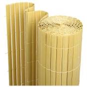 Hengda - Canisse double face PVC.bambou.0.8 x 3 m.Résistant aux uv Tapis de protection visuelle - Bambou
