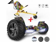 HITWAY hoverboard bluetooth 8.5 pouces, gyropode overboard, suv hummer tout terrain, hip+kart hip kitkart