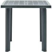 INLIFE Table de jardin Vert 80x75x72 cm Plastique