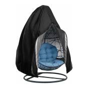 L&h-cfcahl - Couverture de Chaise Suspendue,Housse de Protection pour œufs Chaise résistant à l'eau et à la poussière - 190 X115cm (Noir)