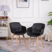 Lot de 2 Chaises Salle à Manger Fauteuils Scandinave