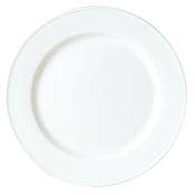 Lot de 36 assiettes rondes en porcelaine blanche D 15,7 cm