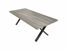 Massyle - table rectangulaire 230cm aspect bois