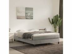 Matelas de lit relaxant à ressorts ensachés gris clair 140x200x20 cm