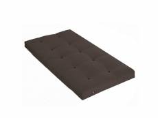 Matelas futon coton couleur - chocolat, dimensions - 90 x 190 cm