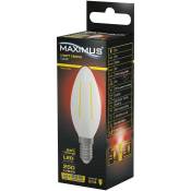MAXIMUS Ampoule filament flamme E14 2W 250lm blanc