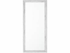 Miroir en bois blanc 50 x 130 cm benon 110690