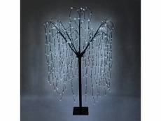 Monster shop saule pleureur noir - led blanc froid - 180cm décoration lumineuse arbre de noel extérieur… 28438