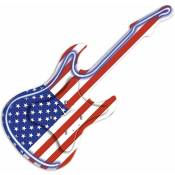 New York Usa - Pendule en forme guitare néon Etats-Unis