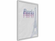 Paris prix - affiche murale encadrée "pastel paris"