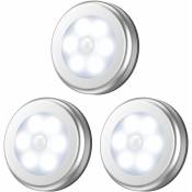 Rails de spots Lampe Détecteur de Mouvement,Lampe LED Detecteur Placard,Lampe Escalier,Lampe d'armoire,Alimenté par Batterie,pour