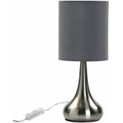 Retro - Lampe de table en métal gris