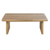 Table basse de jardin professionnelle en bois d'acacia