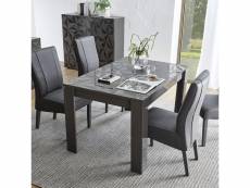 Table extensible design gris laqué paolo 3