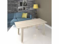 Table extensible en bois chêne 140 - 180x80 cm tolmen