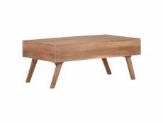 Vidaxl table basse 100x60x40 cm bois de manguier massif