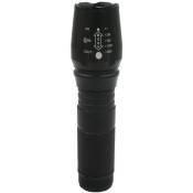 7hsevenon - Lampe de poche led extensible avec zoom et 5 modes d'éclairage Noir 7500K 20000H Noir