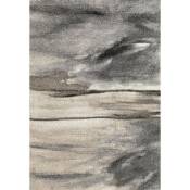 Allotapis - Tapis contemporain d'intérieur gris Edmond Gris 120x170 - Gris