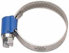 Aparoli 841483 Lot de 10 colliers de serrage à vis sans fin Original ABA 25-40 mm largeur 9 mm (Bleu) (Import Allemagne)