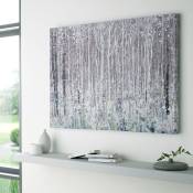Art For The Home - Toile imprimée Forêt Aquarelle 100 x 70cm Gris - Gris