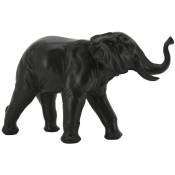 Aubry Gaspard - Statuette éléphant en résine noire