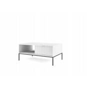Bb-loisir - Table basse Blanc 104x68x46cm design moderne