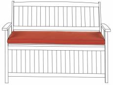 Coussin rouge foncé 108 x 45 x 5 cm pour banc sovana