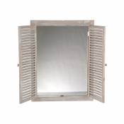 Cstore Miroir avec volets rabat - 50 x 65 cm - Beige sable