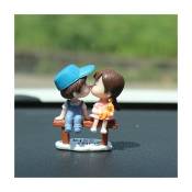 Décoration de voiture mignon dessin animé Couples Figure, proposition épouser Couple décor de bureau à la maison
