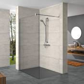 Design Pure, paroi de douche à l'italienne 90x200 cm, verre transparent, orientation gauche et droite (8P1126092322) - Hüppe
