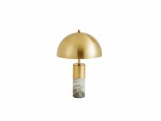 Elégante lampe de table burlesque 52cm gris doré