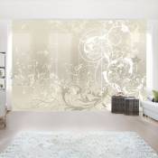 Ensemble de rideaux coulissants - Nacre Ornament Design - 6 Rideaux à panneaux Dimension: 250 x 360cm (6 rideaux á 250 x 60cm), Système de montage: